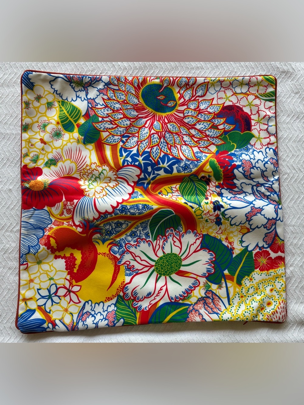 Balios Decor of England Vibrant Floral Accent Pillow Cover 17x17 Multicolor Soft